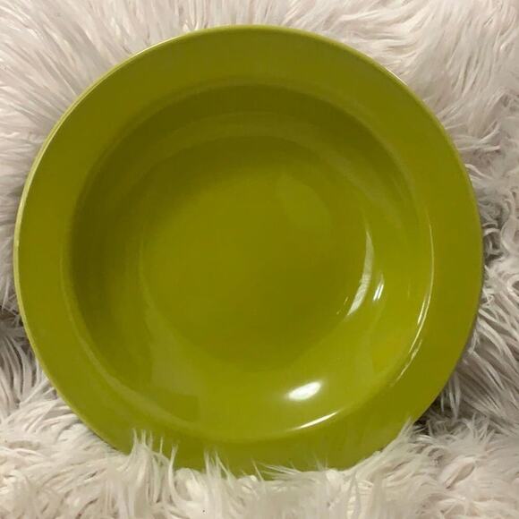 NWOT FISHS  EDDY‎ GREEN SOlLID PLATTER - Picture 1 of 4